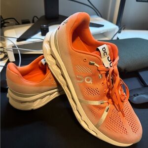 On Running Bright Orange Sneakers